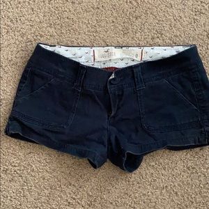 Low rise Hollister navy shorts